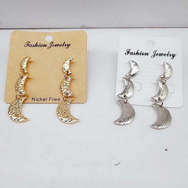 dangle & chandelier fashion moon long earrings, simple, small and fresh, Silver
dangle & chandelier fashion moon long earrings, simple, small and fresh, Silver