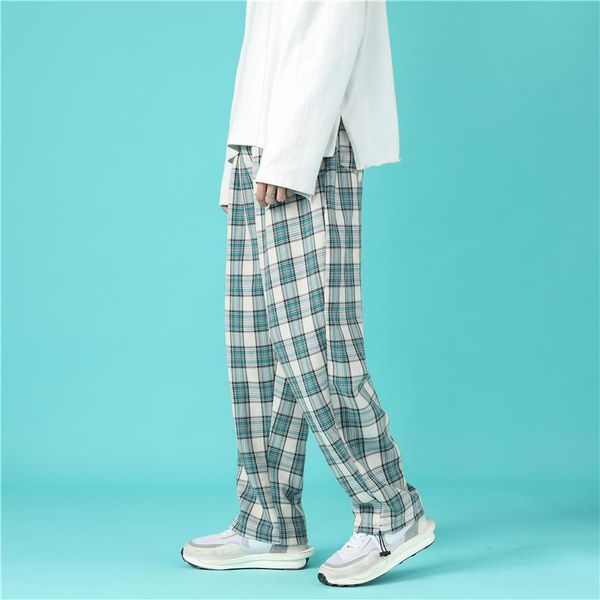 men's pants 2021 trendy plaid streetwear comfortable pant summer loose casual all-match korean joggers trousers, Black
men's pants 2021 trendy plaid streetwear comfortable pant summer loose casual all-match korean joggers trousers, Black