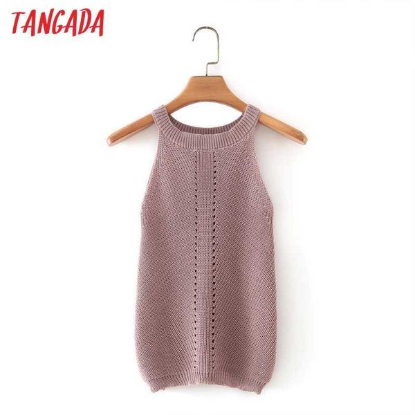tangada women solid halter tank sleeveless backless female hollow out knit 7y16 210609, White;black
tangada women solid halter tank sleeveless backless female hollow out knit 7y16 210609, White;black