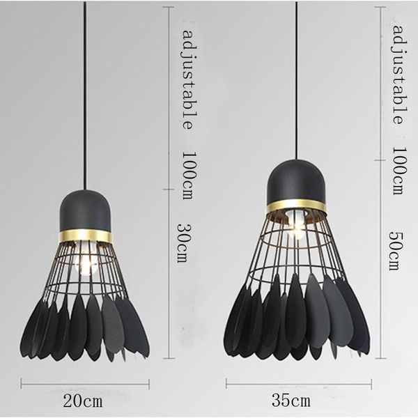 nordic modern single head chandelier badminton restaurant led light e27 fashion all-match living room kitchen c pendant lamps 
nordic modern single head chandelier badminton restaurant led light e27 fashion all-match living room kitchen c pendant lamps