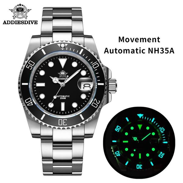 wristwatches addies dive automatic watch sapphire nh35 steel watches men 200m diver bgw9 ceramic bezel c3 super luminous 1953, Slivery;brown
wristwatches addies dive automatic watch sapphire nh35 steel watches men 200m diver bgw9 ceramic bezel c3 super luminous 1953, Slivery;brown