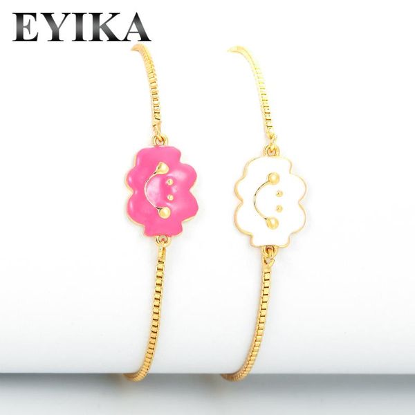 charm bracelets eyika exquisite cute gold color smile cloud adjustable bracelet for women girls hand painted enamel copper metal pulseira, Golden;silver
charm bracelets eyika exquisite cute gold color smile cloud adjustable bracelet for women girls hand painted enamel copper metal pulseira, Golden;silver
