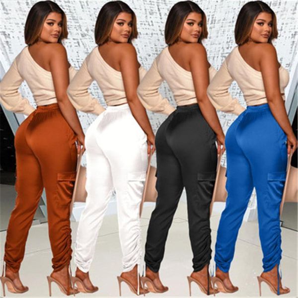 womens solid colors silk pants fashion trend smooth low waist elastic waist street trousers designer autumn female casual loose sports pant, Black;white
womens solid colors silk pants fashion trend smooth low waist elastic waist street trousers designer autumn female casual loose sports pant, Black;white