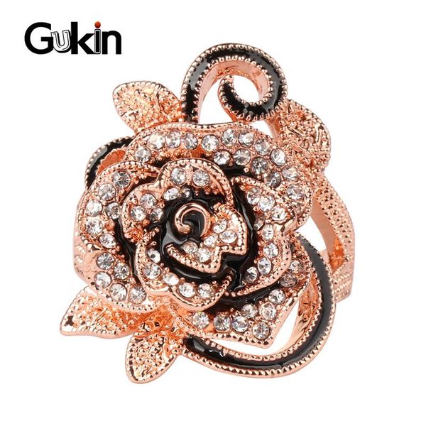 cluster rings gukin fashion luxury crystal flower ring rose gold vintage big shape elegant for women jewelry, Golden;silver
cluster rings gukin fashion luxury crystal flower ring rose gold vintage big shape elegant for women jewelry, Golden;silver