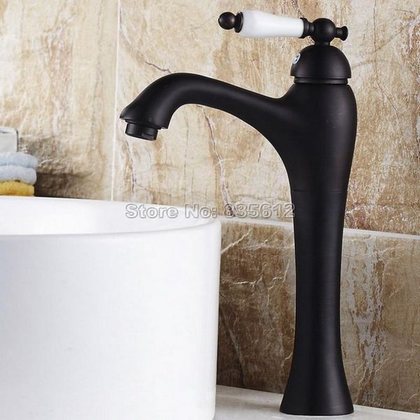bathroom sink faucets classic black oil rubbed bronze single hole deck mounted basin faucet / ceramic handle kitchen mixer taps wnf551
bathroom sink faucets classic black oil rubbed bronze single hole deck mounted basin faucet / ceramic handle kitchen mixer taps wnf551
