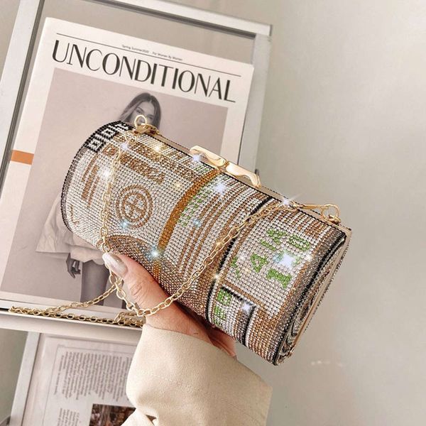 Designer storage bagCrystal Diamond painting Evening Clutch Bags women Round small Dollar Purse Luxury designer Handbag 2021 chain shoulder bag B342
Designer storage bagCrystal Diamond painting Evening Clutch Bags women Round small Dollar Purse Luxury designer Handbag 2021 chain shoulder bag B342