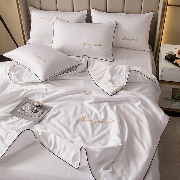 summer bed blanket soft quilt queen size home comfort washable ice silk embroidery comforters & sets
summer bed blanket soft quilt queen size home comfort washable ice silk embroidery comforters & sets