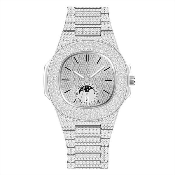 designer watch brand table luxury watches hip hop men's alloy diamond calendar quartz movement round glass mirror pointer watch, Slivery;brown
designer watch brand table luxury watches hip hop men's alloy diamond calendar quartz movement round glass mirror pointer watch, Slivery;brown