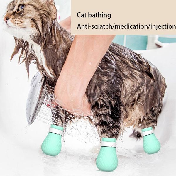 4pcs bath washing cat claw cover pet protector for anti-scratch cat shoes soft silicone boots pet supplies
4pcs bath washing cat claw cover pet protector for anti-scratch cat shoes soft silicone boots pet supplies
