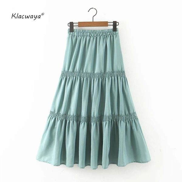 women pleated long skirts summer fashion ladies loose a-lime mid-calf skirt elegant female casual style 210521, Black
women pleated long skirts summer fashion ladies loose a-lime mid-calf skirt elegant female casual style 210521, Black