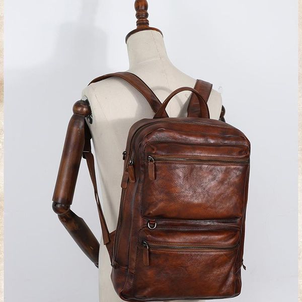 backpack fctossr men's leather shoulder bag head layer cowhide leisure business travel large capacity soft
backpack fctossr men's leather shoulder bag head layer cowhide leisure business travel large capacity soft