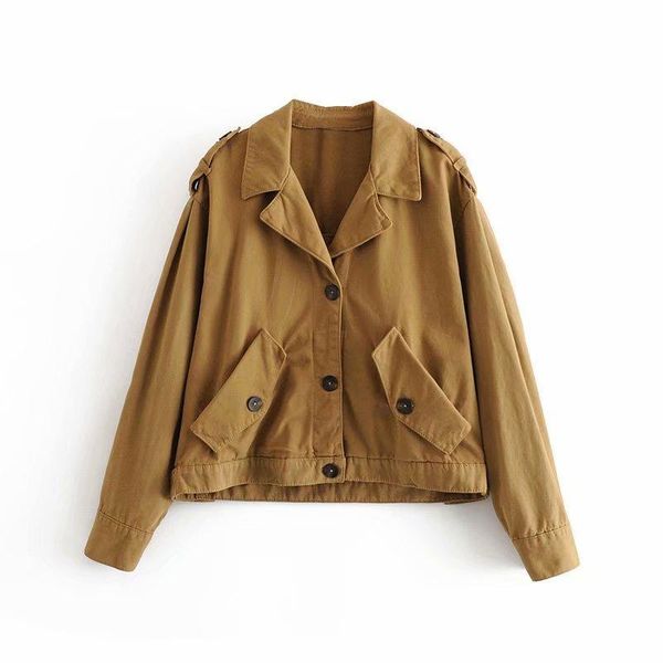 women's jackets fall 2021 jacket coat lapel long sleeve pocket decoration solid color for women s, Black;brown
women's jackets fall 2021 jacket coat lapel long sleeve pocket decoration solid color for women s, Black;brown