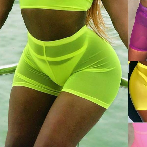 womens shorts high waist women neon green pink perspective mesh sheer swim bikini bottom cover up solid beachwear, White;black
womens shorts high waist women neon green pink perspective mesh sheer swim bikini bottom cover up solid beachwear, White;black