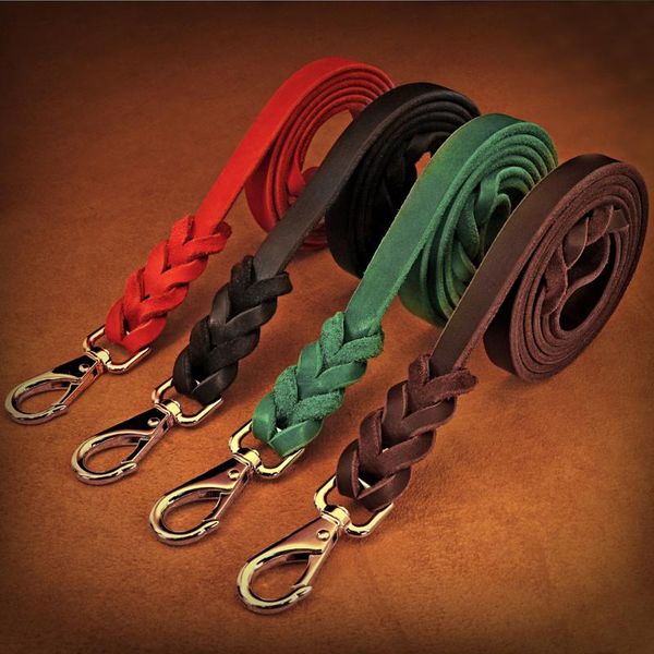 dog collars & leashes 150cm genuine leather leash strong pet dogs lead rope large walking running for pitbull german shepherd
dog collars & leashes 150cm genuine leather leash strong pet dogs lead rope large walking running for pitbull german shepherd