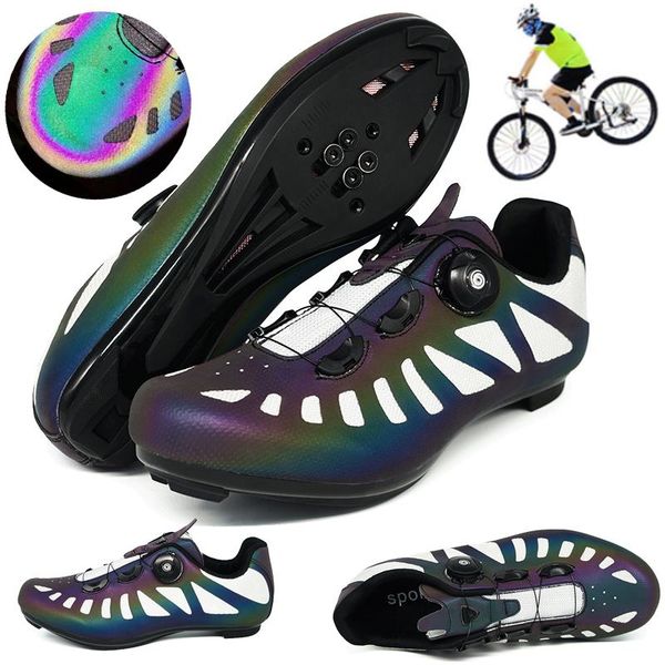professional luminous bicycle shoes men's self-locking road bike women's speed racing non-slip mountain cycling footwear, Black
professional luminous bicycle shoes men's self-locking road bike women's speed racing non-slip mountain cycling footwear, Black