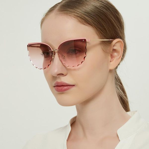 ripple cat eye sunglasses for women fashion sun glasses 2021 pc lenses stainless steel leg glass lx099, White;black
ripple cat eye sunglasses for women fashion sun glasses 2021 pc lenses stainless steel leg glass lx099, White;black