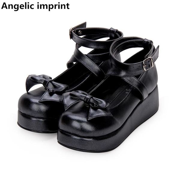 dress shoes angelic imprint woman mori girl lolita cosplay lady mid wedges heels pumps women princess party lovely bowtie, Black
dress shoes angelic imprint woman mori girl lolita cosplay lady mid wedges heels pumps women princess party lovely bowtie, Black
