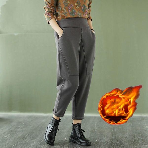 women's pants & capris 2021 harem autumn winter women thick high waist slim was thin female loose casual fleece warm y355, Black;white
women's pants & capris 2021 harem autumn winter women thick high waist slim was thin female loose casual fleece warm y355, Black;white