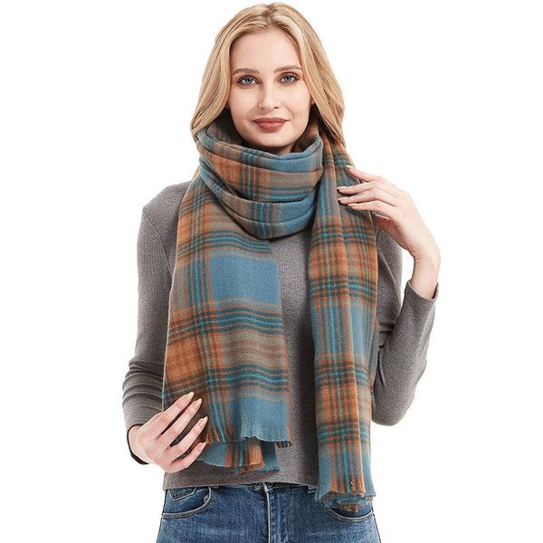 hats, scarves & gloves sets korean version 21 autumn and winter retro net red blue plaid scarf ladies shawl, Blue;gray
hats, scarves & gloves sets korean version 21 autumn and winter retro net red blue plaid scarf ladies shawl, Blue;gray