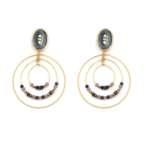 korean version super fairy oil titanium steel earrings french romantic circle thin face with beads 14k gold stainless steel, Golden
korean version super fairy oil titanium steel earrings french romantic circle thin face with beads 14k gold stainless steel, Golden