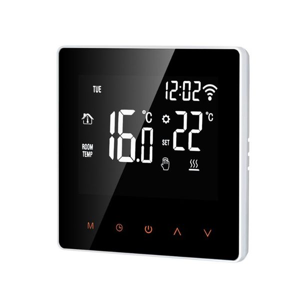 smart home control wi-fi thermostat digital temperature controller for water/electric floor heating app lcd displaytouch screen
smart home control wi-fi thermostat digital temperature controller for water/electric floor heating app lcd displaytouch screen