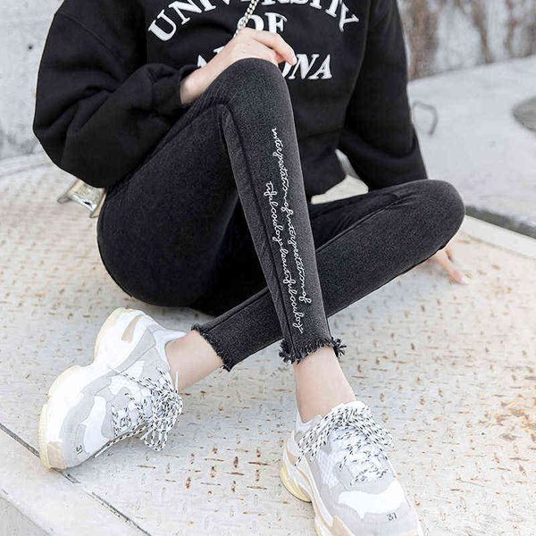 embroidery jeans high elastic boyfriend female washed denim skinny printed pencil pants ripped streetwear trousers 211129, Blue
embroidery jeans high elastic boyfriend female washed denim skinny printed pencil pants ripped streetwear trousers 211129, Blue