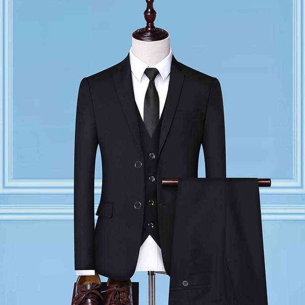 luxury suits blaze men's 2021 autumn suit men's korean slim suit set three piece set, Black
luxury suits blaze men's 2021 autumn suit men's korean slim suit set three piece set, Black