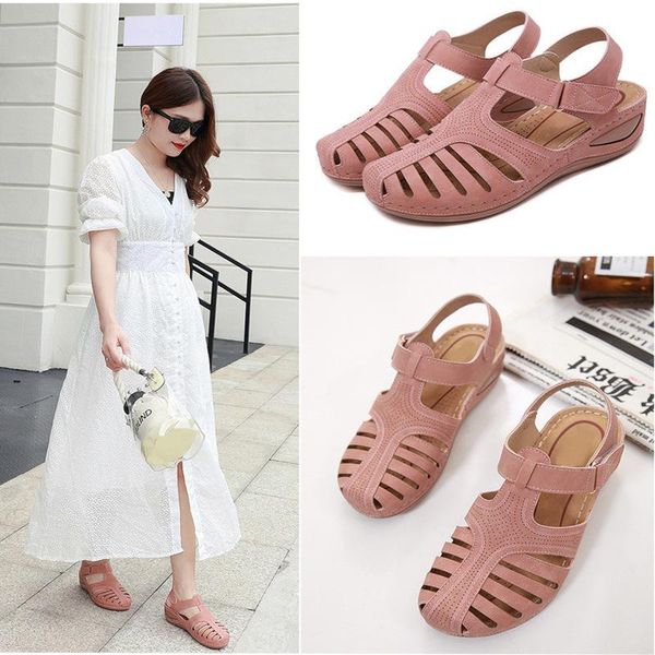 spring flower slope with european and american style foreign trade plus size women's sandals, Black
spring flower slope with european and american style foreign trade plus size women's sandals, Black
