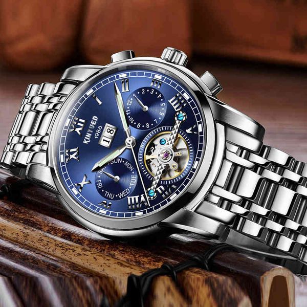 kinyued men's watch stainless steel tape automatic mechanical business pole wars luxury brand waterproof watches for men relogio, Slivery;brown
kinyued men's watch stainless steel tape automatic mechanical business pole wars luxury brand waterproof watches for men relogio, Slivery;brown