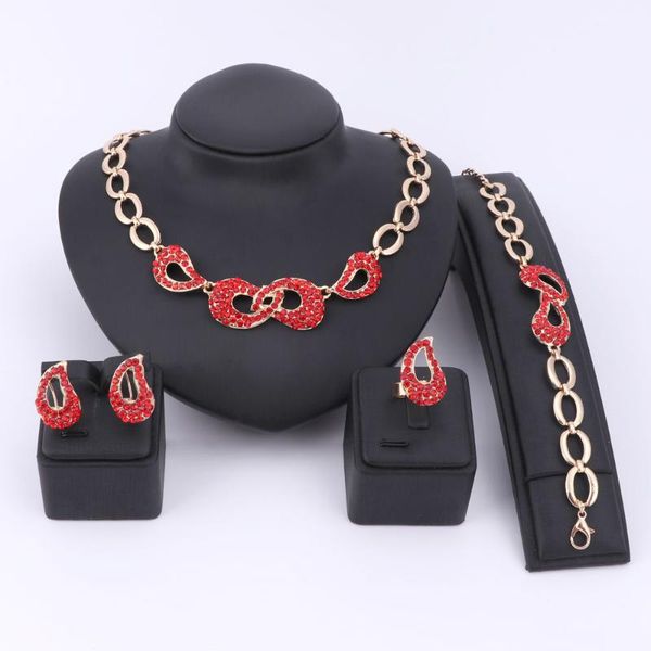 earrings & necklace fine jewelry sets wedding gold color rhinestone crystal for women african beads fashion bridal ring bracelet, Silver
earrings & necklace fine jewelry sets wedding gold color rhinestone crystal for women african beads fashion bridal ring bracelet, Silver