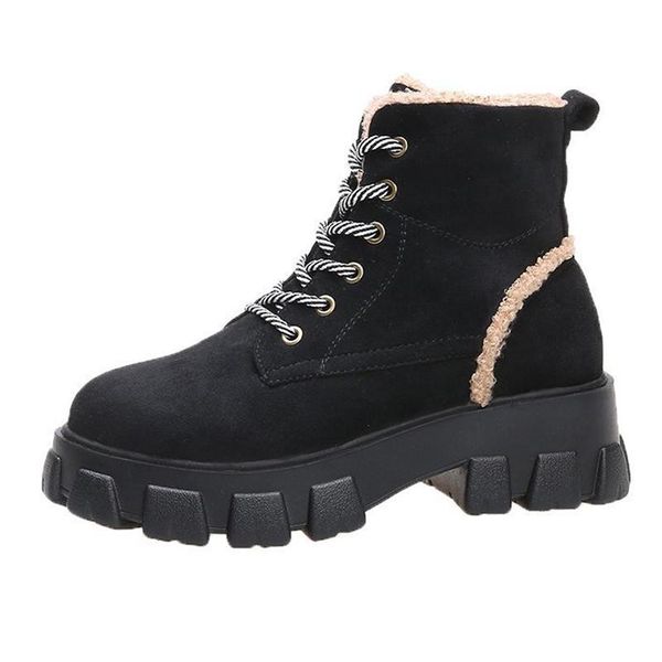 boots women's 2021 winter thickened mid-heel plus velvet warmth platform cotton, Black
boots women's 2021 winter thickened mid-heel plus velvet warmth platform cotton, Black