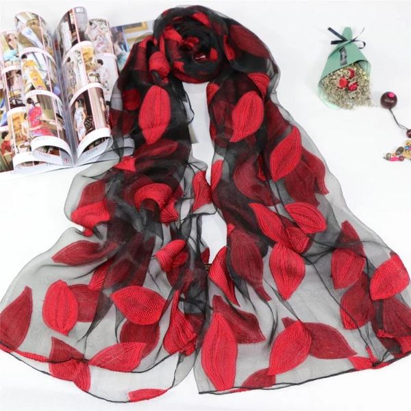 fashion leaf print scarf women silk lady luxury spring summer long soft scarves beach stole chains, Silver
fashion leaf print scarf women silk lady luxury spring summer long soft scarves beach stole chains, Silver