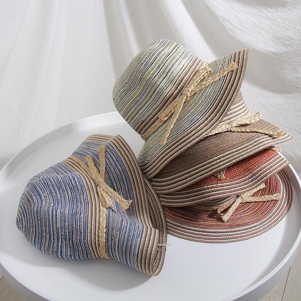 wide brim hats ladies summer woven cotton yarn straw hat tie-dye mixed color wild casual bowl rope bow fisherman, Blue;gray
wide brim hats ladies summer woven cotton yarn straw hat tie-dye mixed color wild casual bowl rope bow fisherman, Blue;gray
