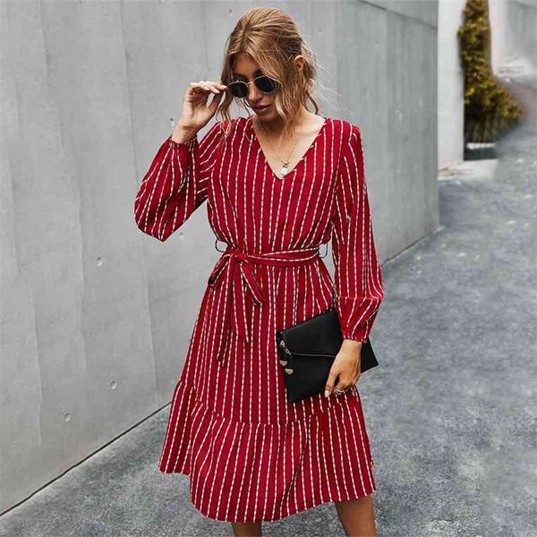 autumn dresses women elegant v-neck casual a-line midi dress vintage red yellow striped sashes lace-up femme robe veatidos 210517, Black;gray
autumn dresses women elegant v-neck casual a-line midi dress vintage red yellow striped sashes lace-up femme robe veatidos 210517, Black;gray