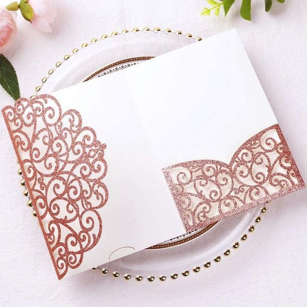greeting cards 10pcs 5.12 x 7.2 inches tri-fold laser cut wedding invitation pocket with envelopes for bridal shower
greeting cards 10pcs 5.12 x 7.2 inches tri-fold laser cut wedding invitation pocket with envelopes for bridal shower