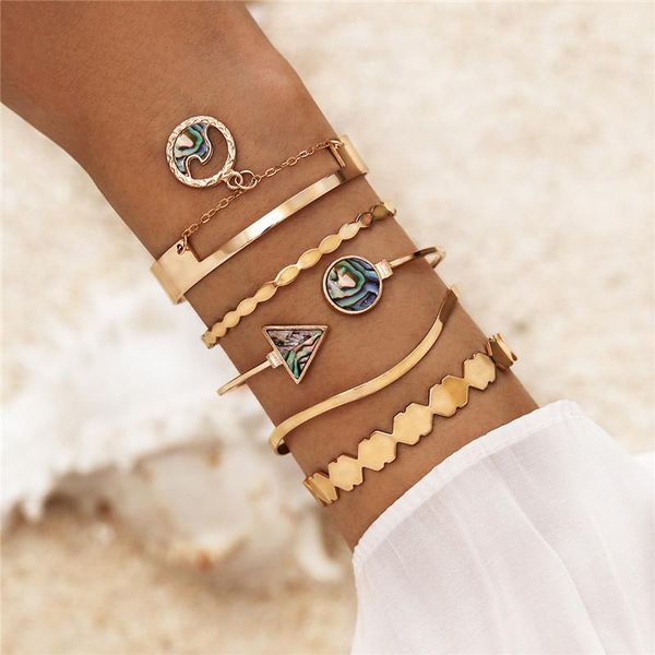 gold color chain bracelets women round triangle wave charm bracelet sets couples vintage boho jewelry link,, Black
gold color chain bracelets women round triangle wave charm bracelet sets couples vintage boho jewelry link,, Black