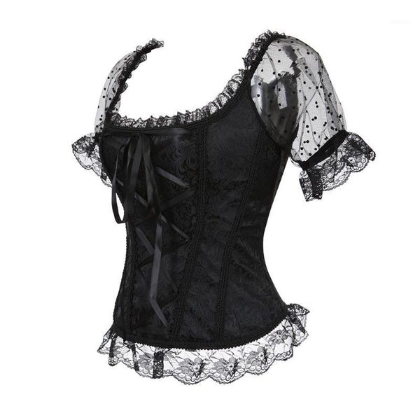 gothic corset off shoulder plus size burlesque costumes floral lace up bustiers corsets overbust straps sleeve vintage &, Black;white
gothic corset off shoulder plus size burlesque costumes floral lace up bustiers corsets overbust straps sleeve vintage &, Black;white