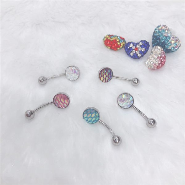 fashion fish scale navel ring stainless steel navel nail puncture jewelry mermaid
fashion fish scale navel ring stainless steel navel nail puncture jewelry mermaid