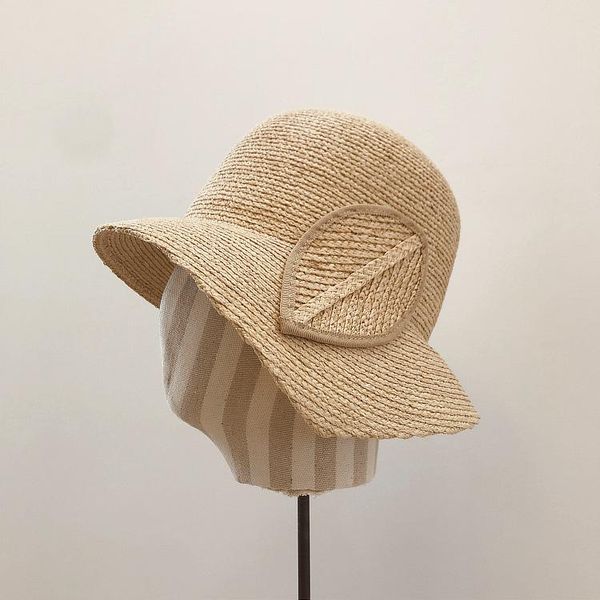 wide brim hats spring summer pastoral fine raffia straw hat leaf decoration female retro fisherman sunscreen sun for women, Blue;gray
wide brim hats spring summer pastoral fine raffia straw hat leaf decoration female retro fisherman sunscreen sun for women, Blue;gray