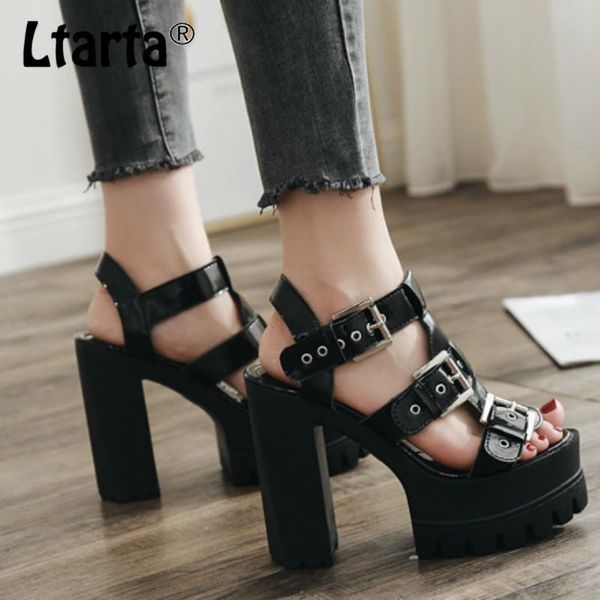 summer hate sky high platform thick heel waterproof ultra nightclub high-heeled sandals, Black
summer hate sky high platform thick heel waterproof ultra nightclub high-heeled sandals, Black