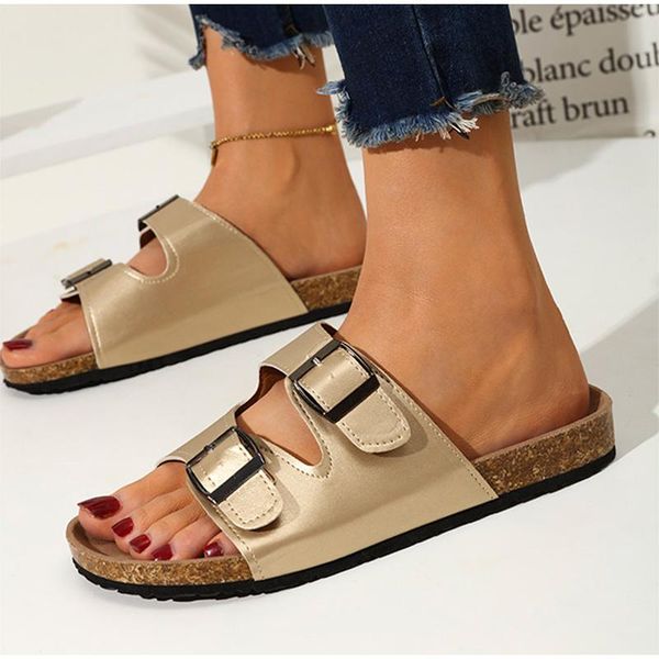 slippers women's vintage thick bottom retro flat sandals buckle strap outside summer woman shoes ladies slides female footwear, Black
slippers women's vintage thick bottom retro flat sandals buckle strap outside summer woman shoes ladies slides female footwear, Black