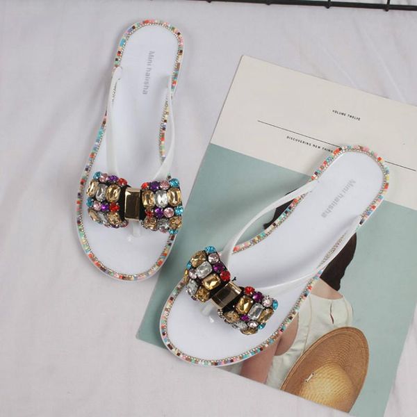 wholesale jelly women shoes outside summer flip flops woman slides shiny masonry decoration slippers, Black
wholesale jelly women shoes outside summer flip flops woman slides shiny masonry decoration slippers, Black