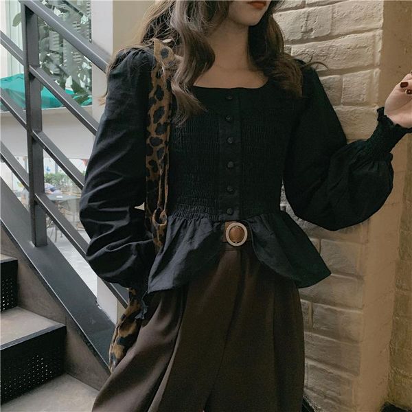 women's blouses & shirts women fashion vintage cotton linen pleated short shirt blouse puff long sleeve black color, White
women's blouses & shirts women fashion vintage cotton linen pleated short shirt blouse puff long sleeve black color, White