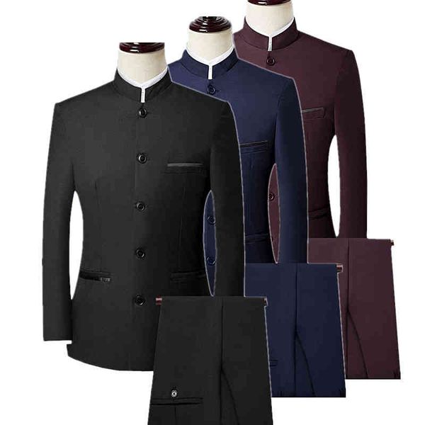 men's suits & blazers chinese style mens 2 piece set ( blazer + pants) autumn new brand men retro jacket and trousers blue black r, White;black
men's suits & blazers chinese style mens 2 piece set ( blazer + pants) autumn new brand men retro jacket and trousers blue black r, White;black