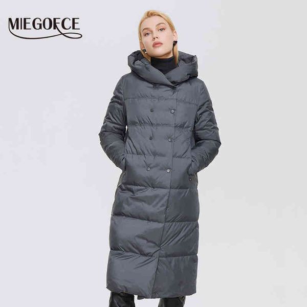 miegofce winter femmer jacket european coat simple classic long thick parka women winter coat d21872 211130, Black
miegofce winter femmer jacket european coat simple classic long thick parka women winter coat d21872 211130, Black