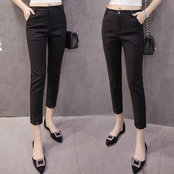 women's pants & capris 2021 female korean chic skinny ankle length pencil women elegant casual trousers mid waist office ladies l59, Black;white
women's pants & capris 2021 female korean chic skinny ankle length pencil women elegant casual trousers mid waist office ladies l59, Black;white