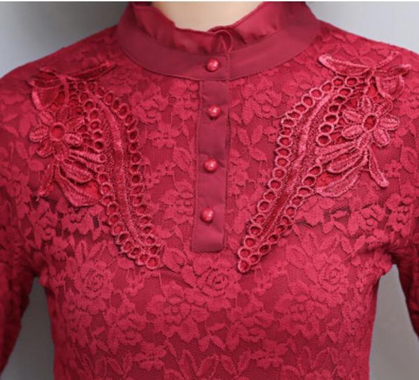 women's blouses & shirts winter fashion women blusas long sleeves lace causal blusa chemise femme plus size 5xl clothes, White
women's blouses & shirts winter fashion women blusas long sleeves lace causal blusa chemise femme plus size 5xl clothes, White
