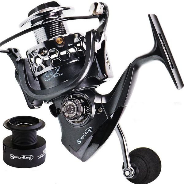 sougayilang spinning fishing reel with spool lightweight cnc aluminum 13+1bb carp reels pesca baitcasting
sougayilang spinning fishing reel with spool lightweight cnc aluminum 13+1bb carp reels pesca baitcasting