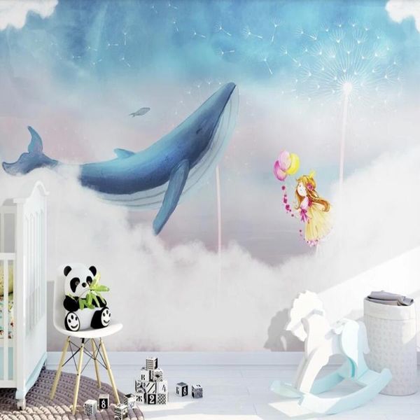 wallpapers drop custom large wallpaper mural nordic sky white cloud whale girl dandelion wall children room decoration paintin
wallpapers drop custom large wallpaper mural nordic sky white cloud whale girl dandelion wall children room decoration paintin