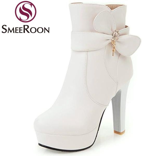 boots smeeroon women's shoes ankle butterfly knot sweet ladies convenient zipper round toe pink winter for woman, Black
boots smeeroon women's shoes ankle butterfly knot sweet ladies convenient zipper round toe pink winter for woman, Black